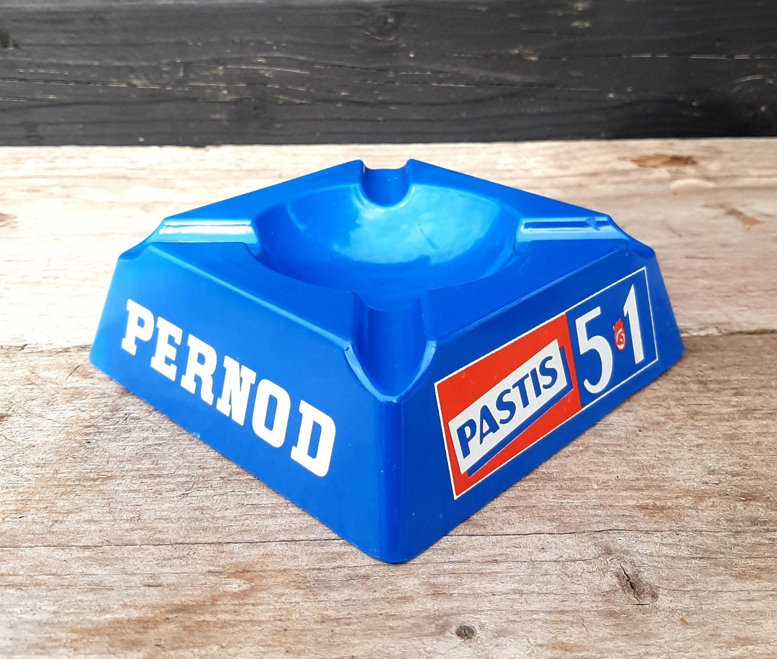 PASTIS 51 - Vintage Bistro Asbak - (Pernod / 5 & 1 / Frans), Ophalen of Verzenden, Zo goed als nieuw, Asbak