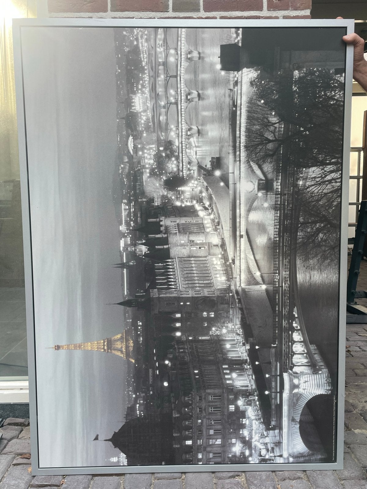 Zwart-wit foto Parijs met Eiffeltoren, Ophalen, Gebruikt, Foto of Poster, 75 – 100