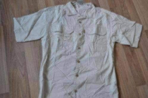 Blouse heren m, Kleding | Heren, Overhemden, Verzenden, Zo goed als nieuw, Beige, Halswijdte 39/40 (M)