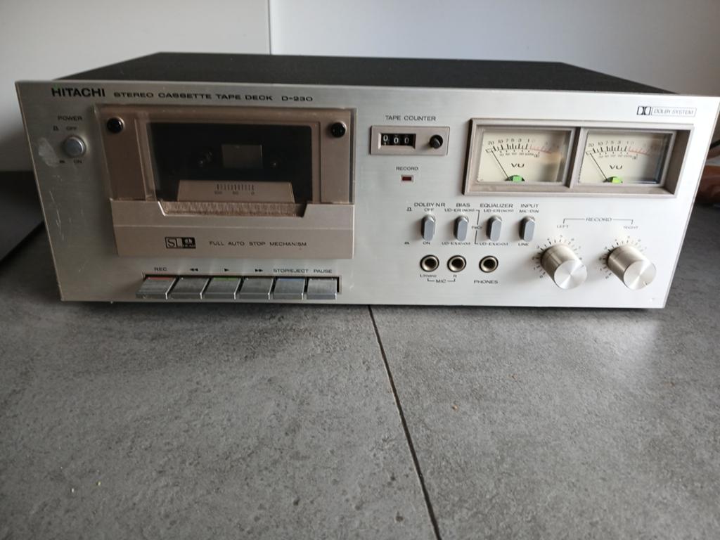 Hitachi D 230 cassettedeck, Ophalen of Verzenden, Enkel, Overige merken, Tape counter