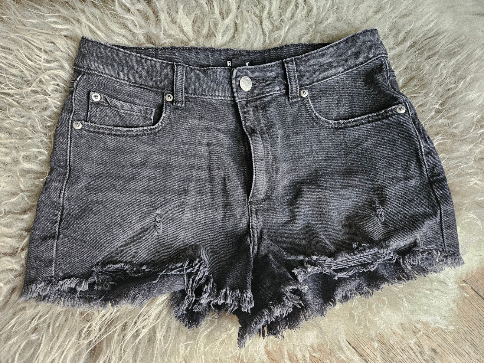 Stoere zwarte denim short van Roxy, Kleding | Dames, Kort, Zwart, Ophalen of Verzenden, Maat 36 (S)