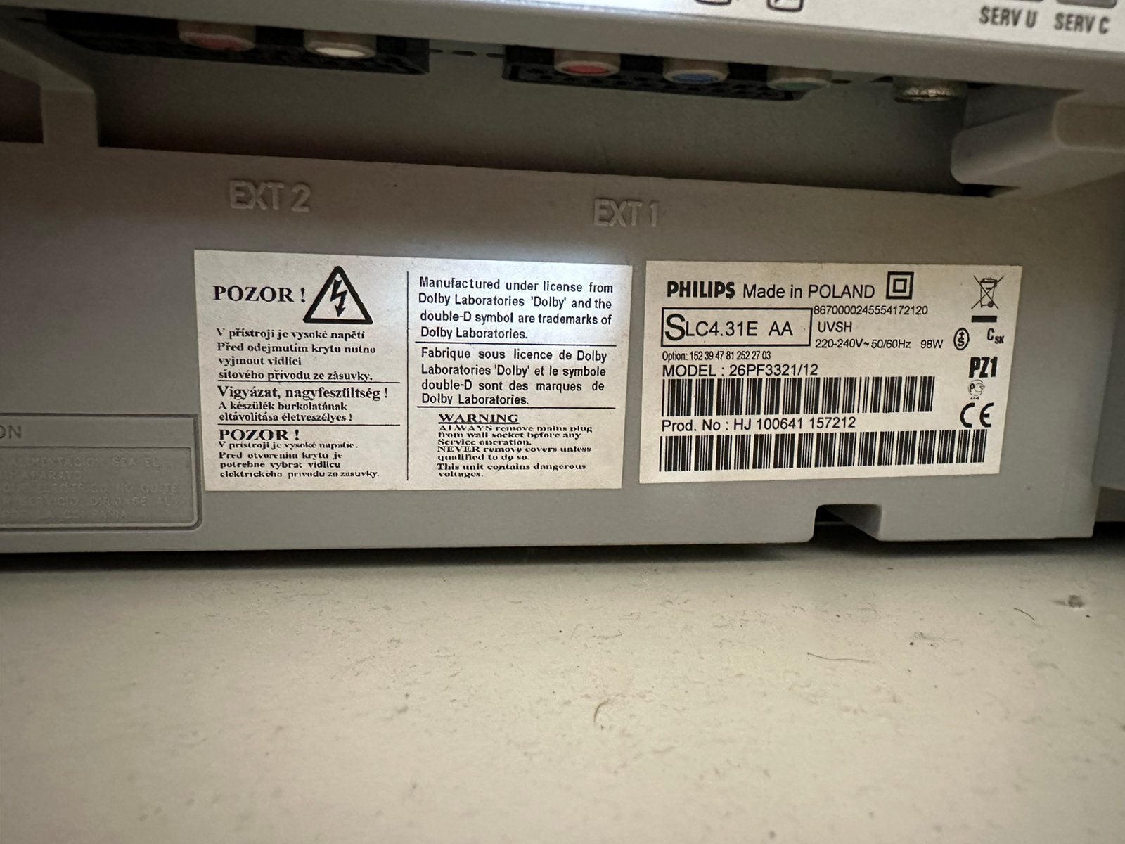 Phillips tv om aan muur te hangen, Audio, Tv en Foto, Ophalen, Philips, Gebruikt, 50 Hz