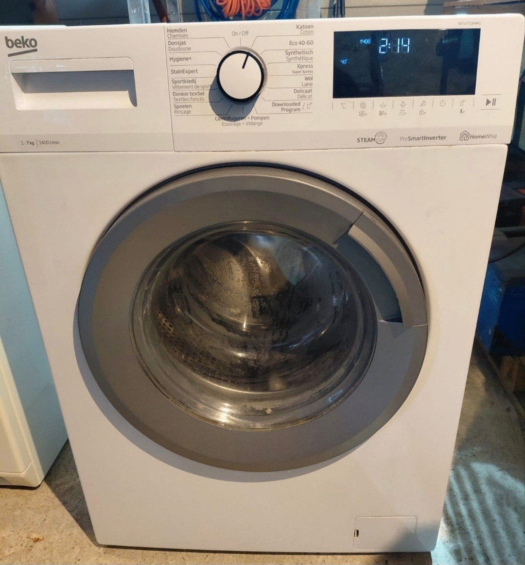Beko Wasmachine, Ophalen, Zo goed als nieuw, Voorlader, 85 tot 90 cm