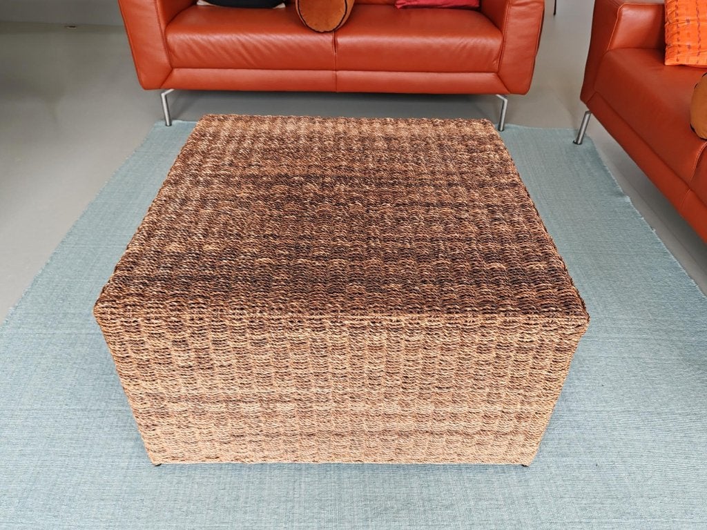 Salontafel, Ophalen, Overige materialen, 100 tot 150 cm, Sisal touw, op metalen frame.