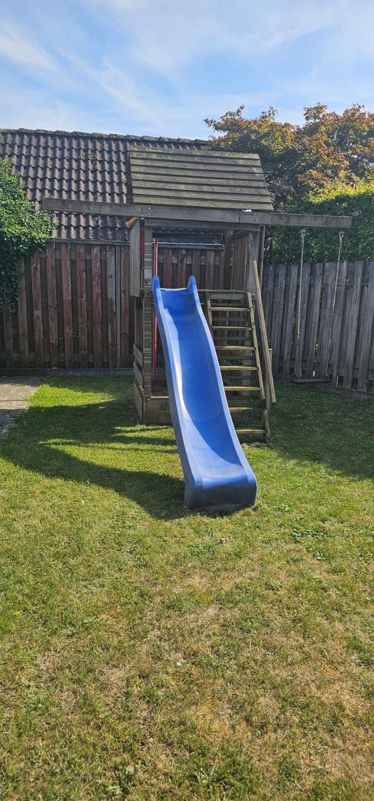 Degelijk houten speeltoestel voor in de tuin., Kinderen en Baby's, Speelgoed | Buiten | Speeltoestellen, Ophalen, Schommel
