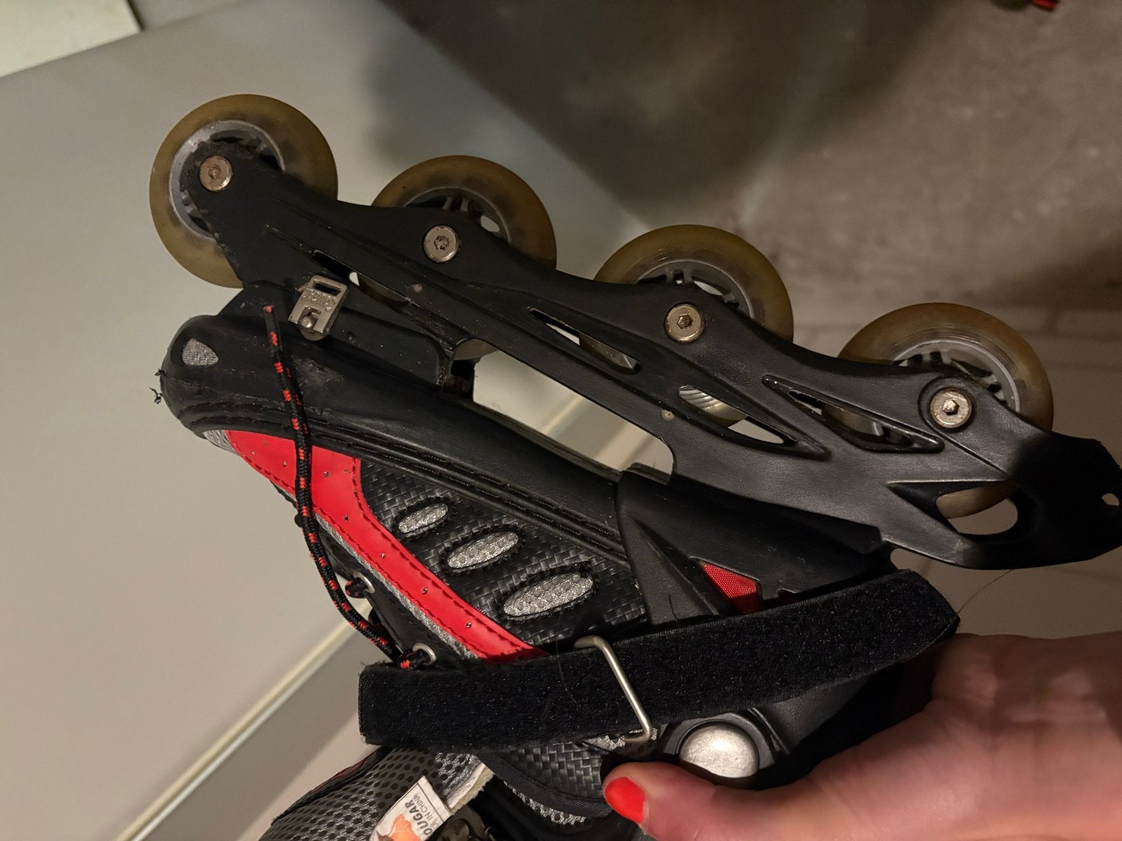 Cougar Inline Skates - Zwart/Rood - Maat 38-41, Heren, Inline skates 4 wielen, Ophalen, Overige merken