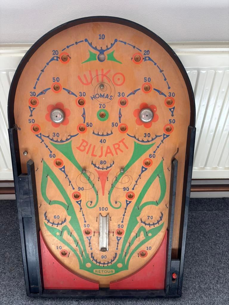 Vintage Wiko biljart knikker spel, Antiek en Kunst, Antiek | Speelgoed, Ophalen