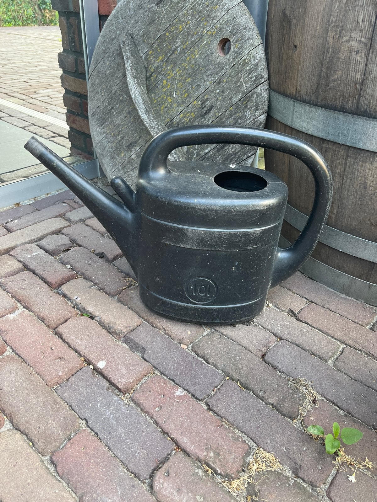 Zwarte gieter 10L - (zonder kop), Ophalen, Gebruikt, Kunststof