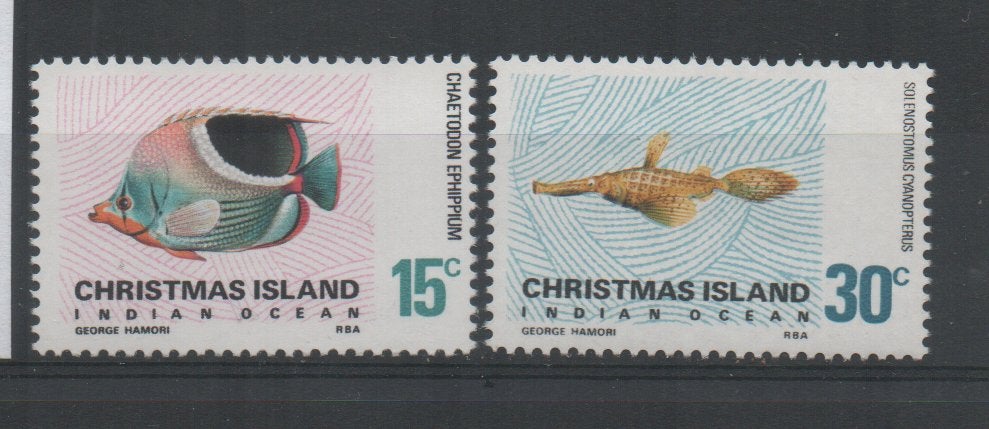 C318 Christmas islands 35/36 postfris Vissen, Verzenden, Postfris, Dier of Natuur