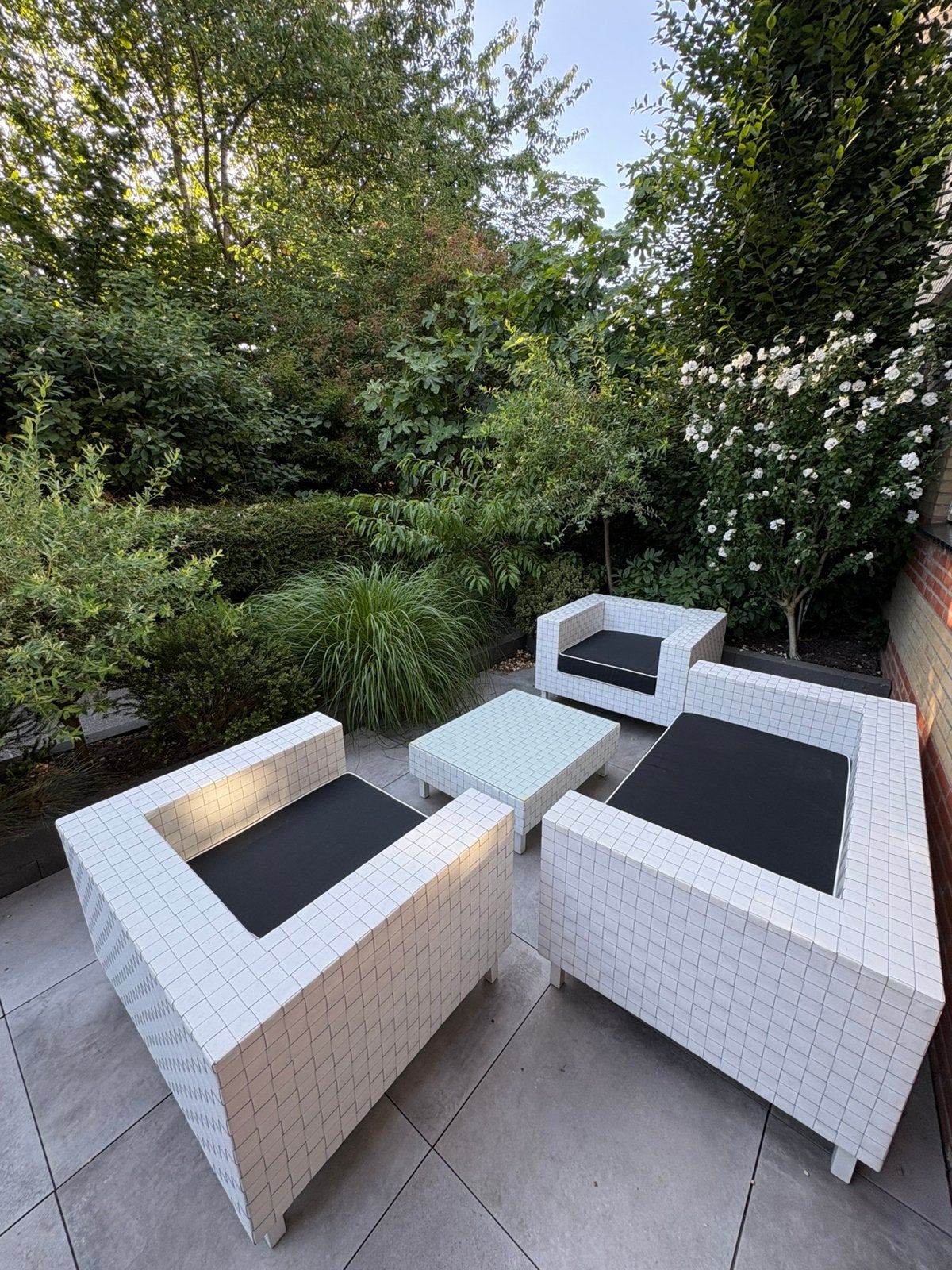 Te koop mooie witte loungeset Jan de Bouvrie met kusssens, Ophalen, Zo goed als nieuw