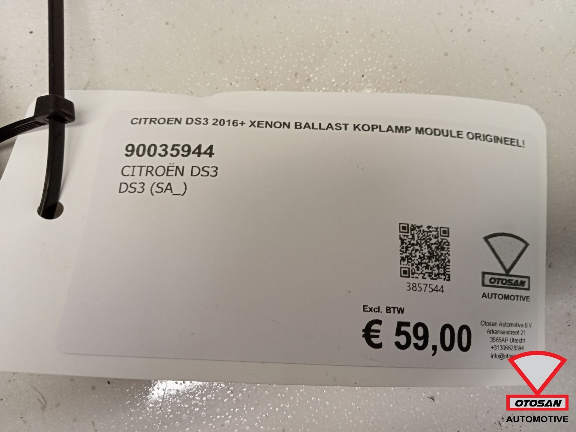 Citroen DS3 2016+ Xenon Ballast Koplamp Module Origineel!, Gebruikt, Citroën, Stellantis N.V., Ophalen of Verzenden