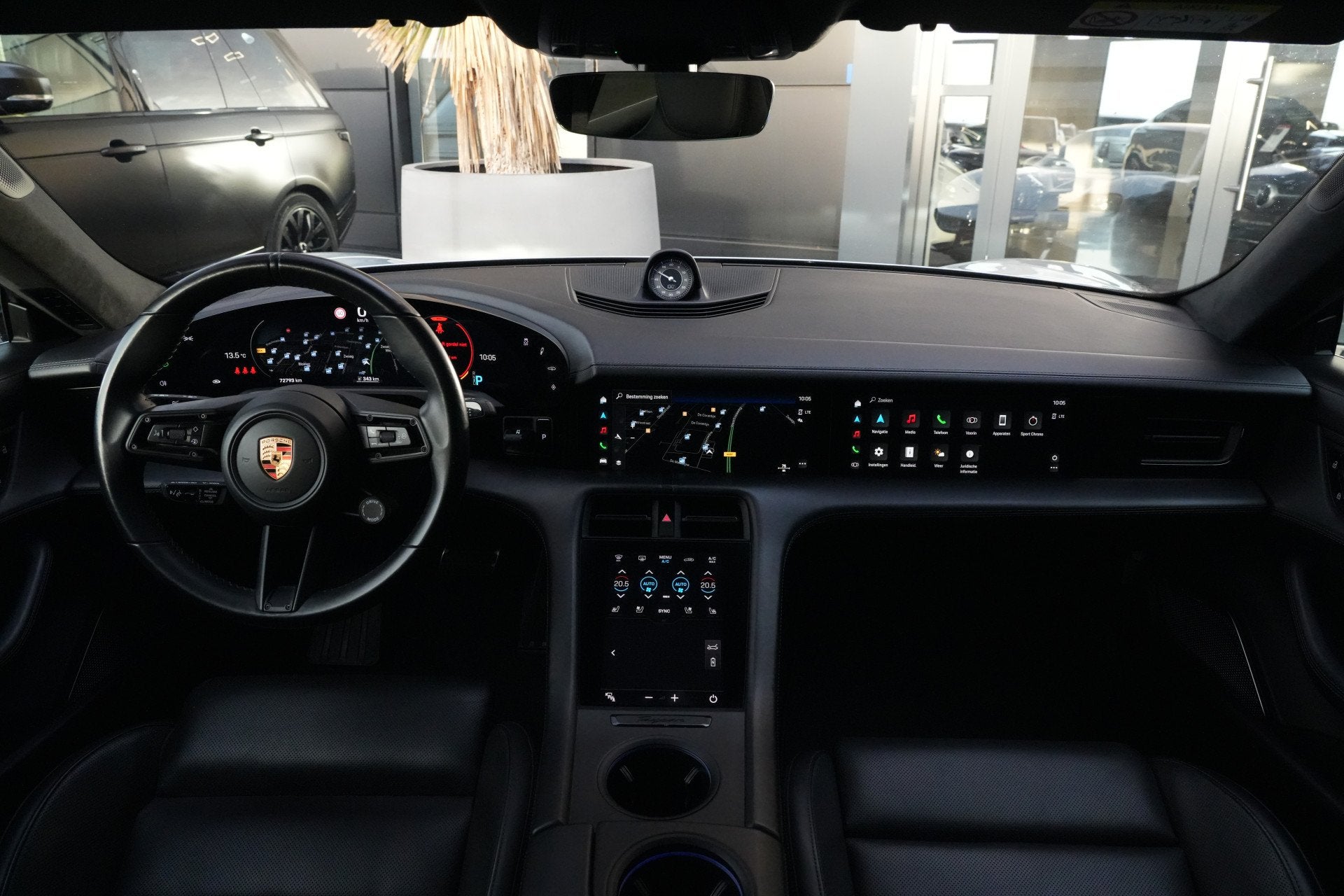 Porsche Taycan Turbo S 761pk SOH 90% Panoramadak/Burmester/C, Auto's, Porsche, Dealer onderhouden, Zwart, 4 stoelen, Vierwielaandrijving