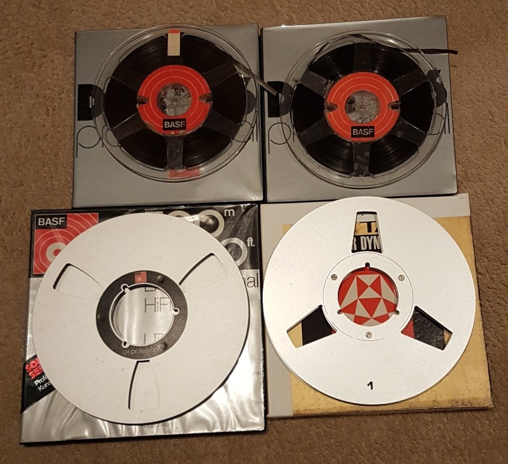 4 BASF BANDRECORDERSPOELEN, Audio, Tv en Foto, Verzenden, Bandrecorder