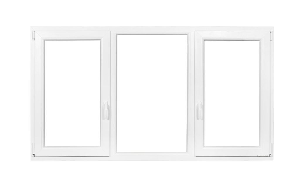 Kunststof Kozijn Draaikiep Vast Draaikiep  B200 H110cm, Niet ingevuld, Kunststof, Raamkozijn, Niet ingevuld