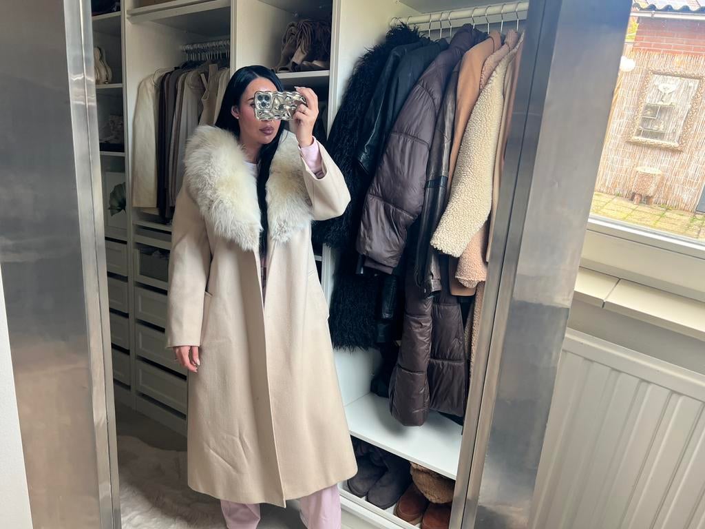 Vintage mantel Blauwvos, Kleding | Dames, Ophalen of Verzenden, Zo goed als nieuw