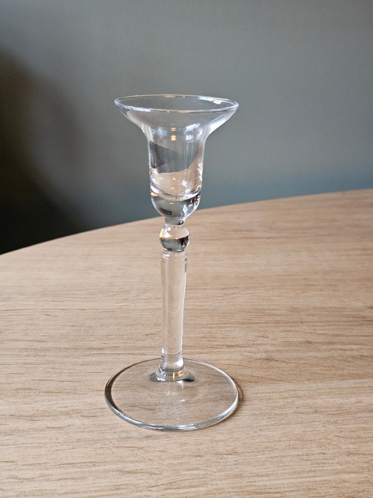 Vintage Royal Leerdam 'Decora' glazen kandelaar (15,5 cm), Ophalen of Verzenden, Glas