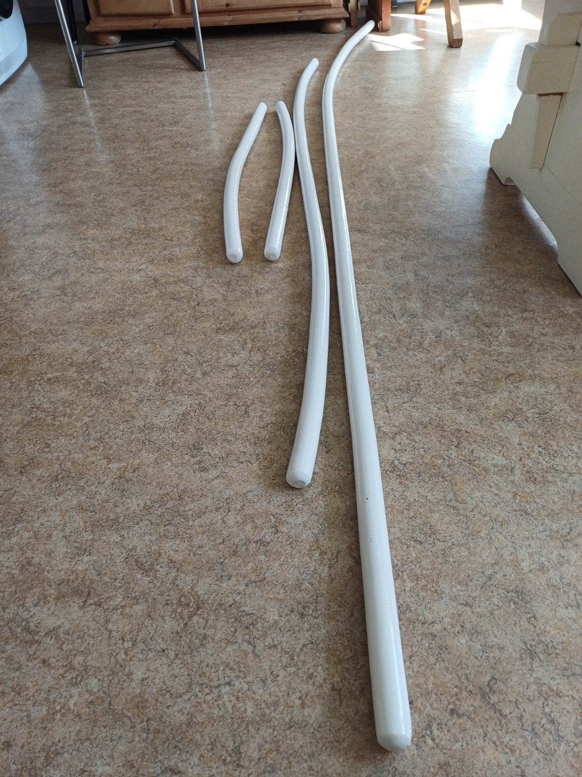 Trapleuning  met leuningsteunen,3,10 en2.16 en 2x 1 meter, Ophalen, 2 tot 4 meter