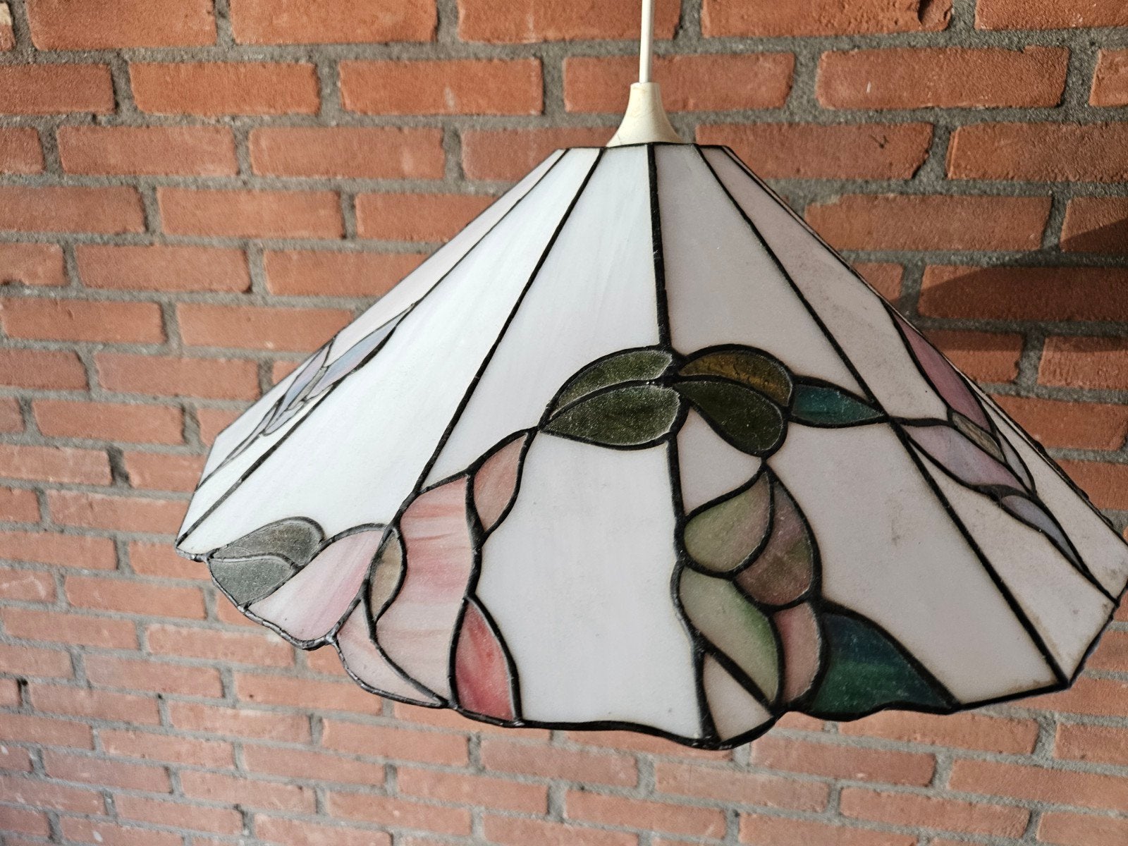 Tiffany Stijl Hanglamp - Vintage Glas-in-lood Design, Ophalen