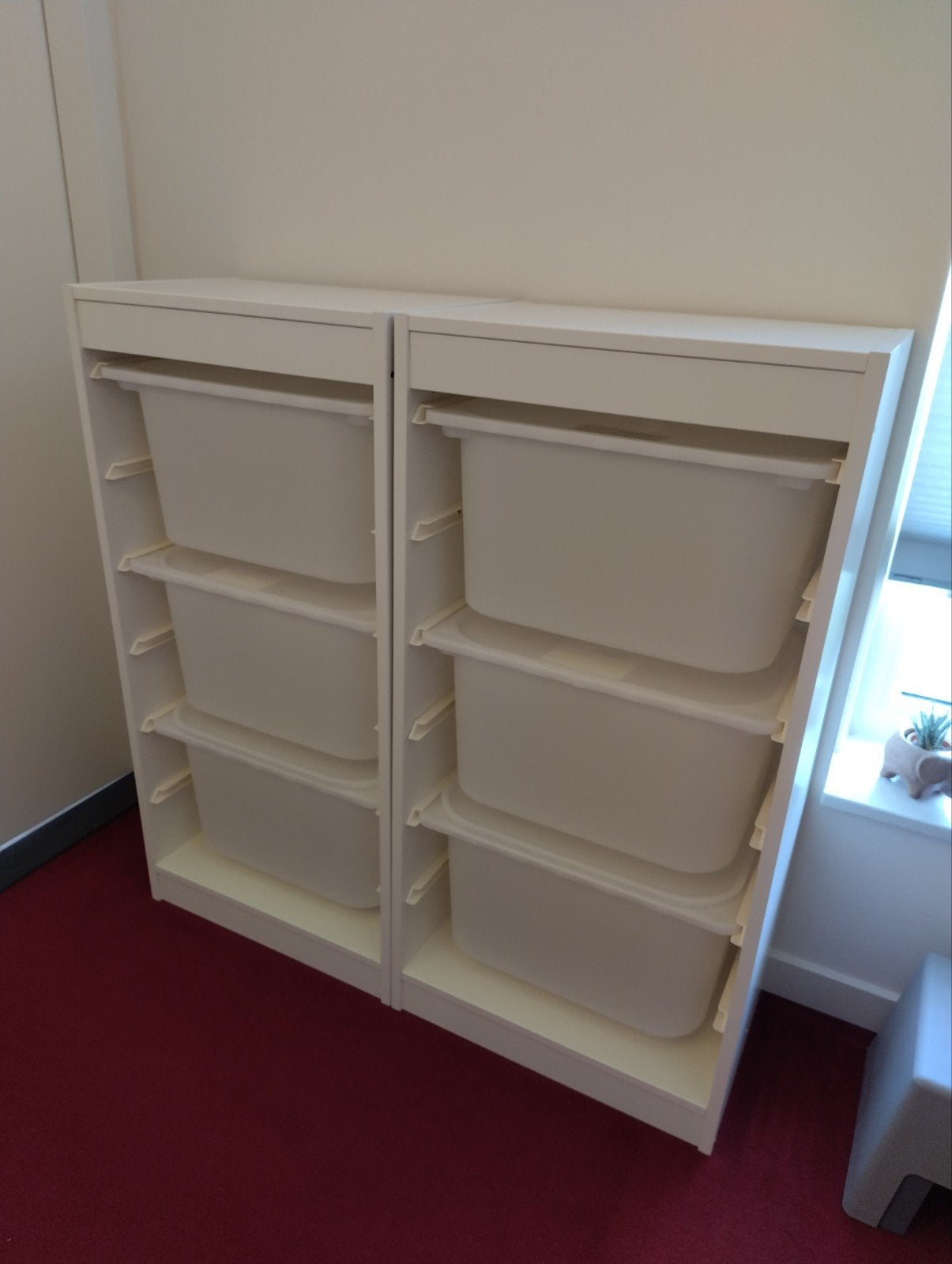 IKEA Trofast opbergkast 2x met bakken, Ophalen, Minder dan 50 cm, Zo goed als nieuw, Minder dan 100 cm