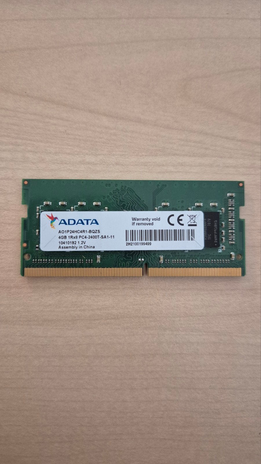 4gb ddr4 laptop geheugen Adata, Computers en Software, Ophalen of Verzenden, DDR4, Laptop