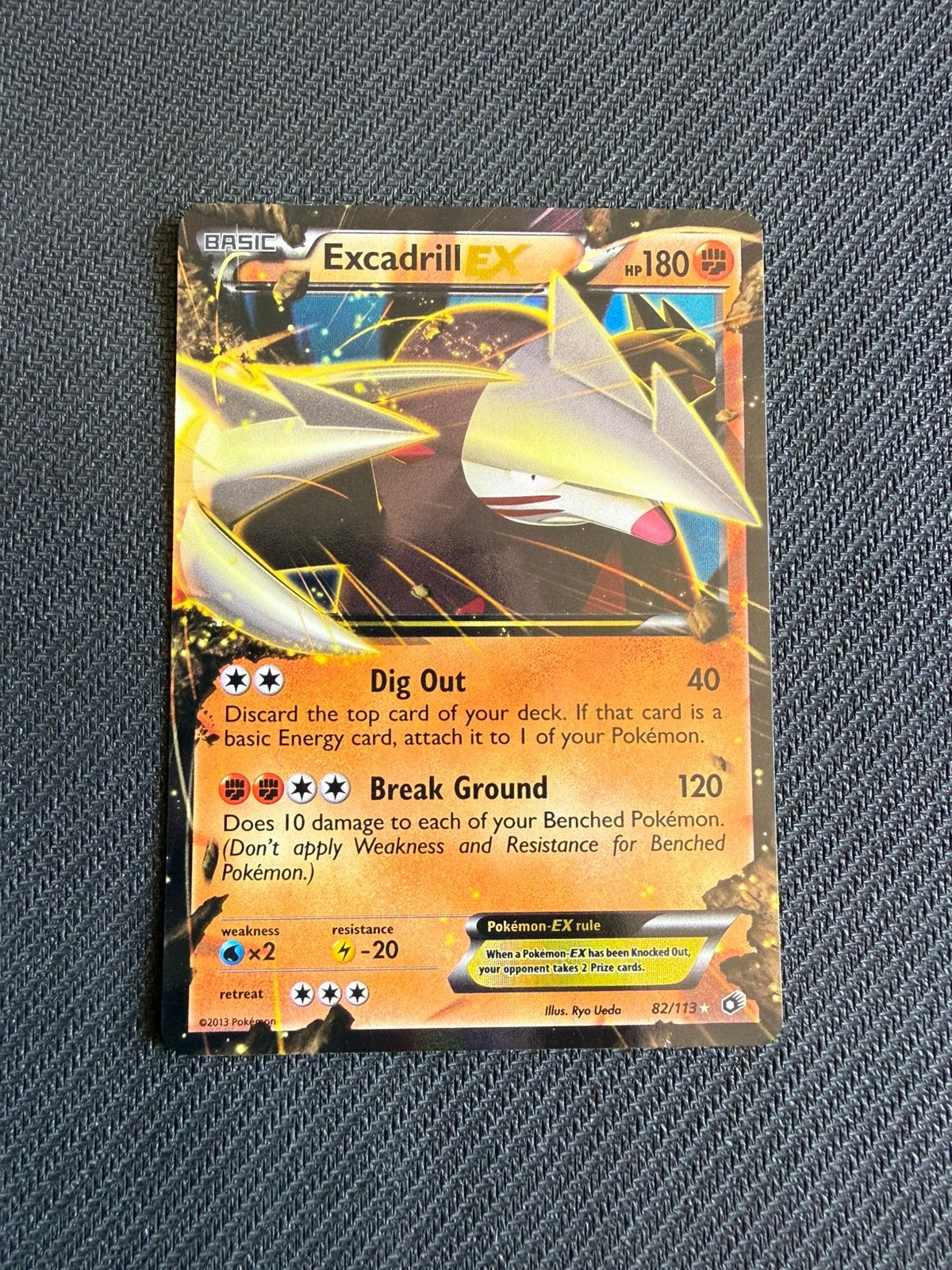 Excadrill EX 82/113 Legendary Treasures Pokemon, Ophalen, Nieuw, Losse kaart