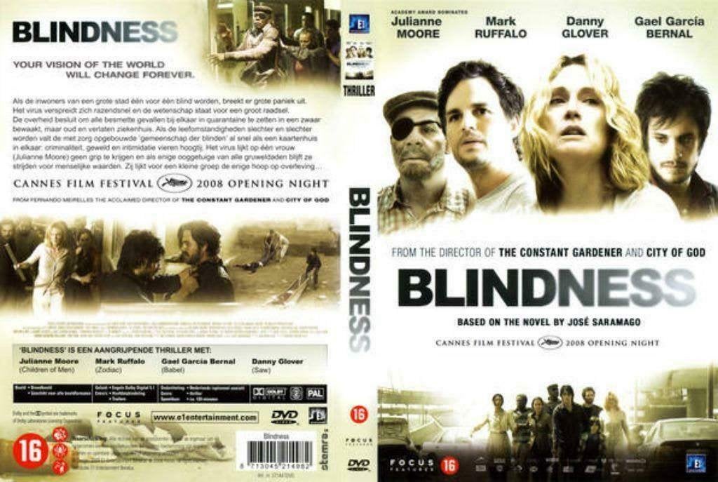 DVD: Blindness (Julianne Moore, Mark Ruffalo) Nieuw, Ophalen, Engels, Vanaf 16 jaar, Nederlands