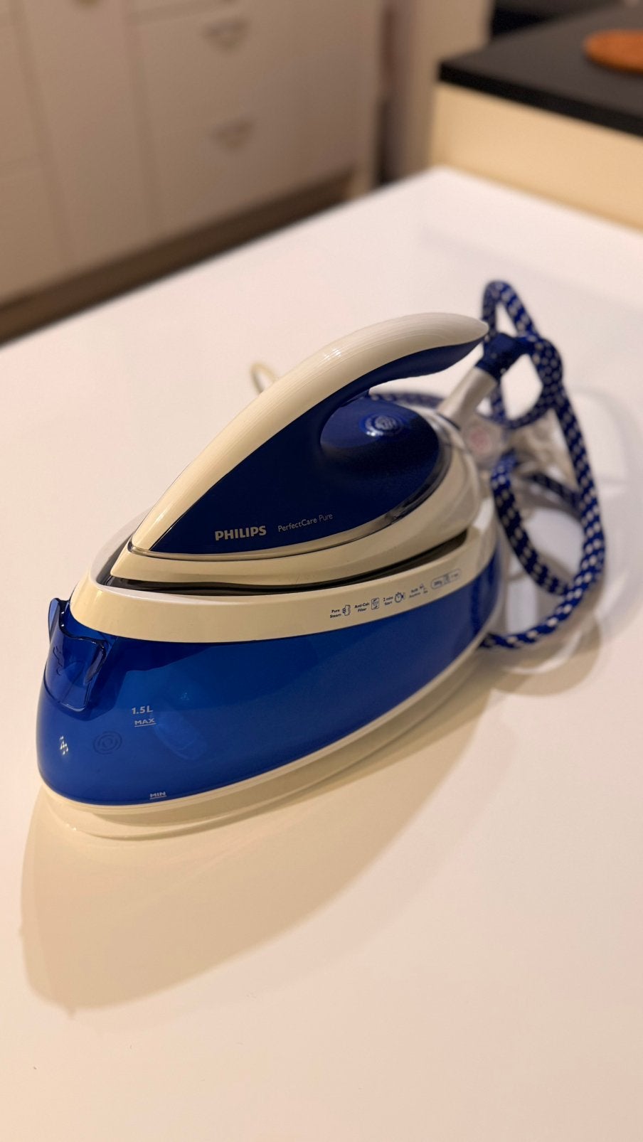 Philips PerfectCare Pure GC7619 steam generator iron, Ophalen of Verzenden, Zo goed als nieuw
