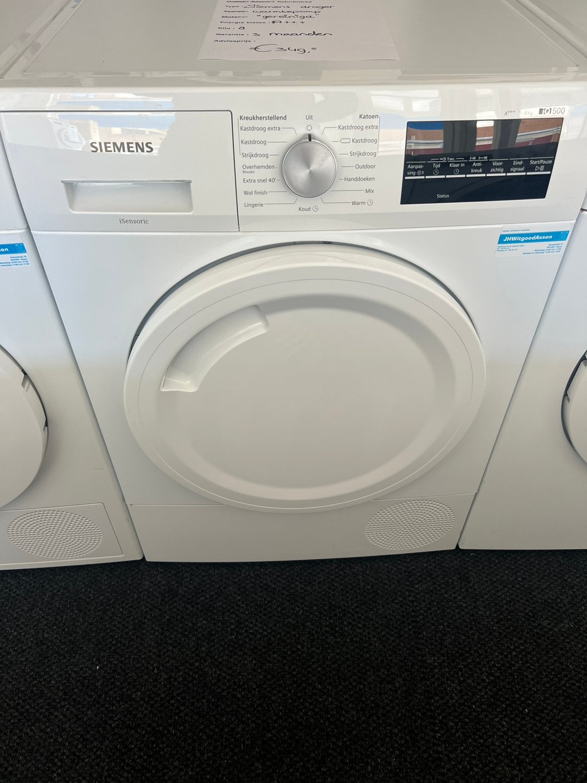 Siemens Warmtepompdroger A+++. Garantie en bezorgd, Minder dan 85 cm, 8 tot 10 kg, Refurbished, Ophalen of Verzenden
