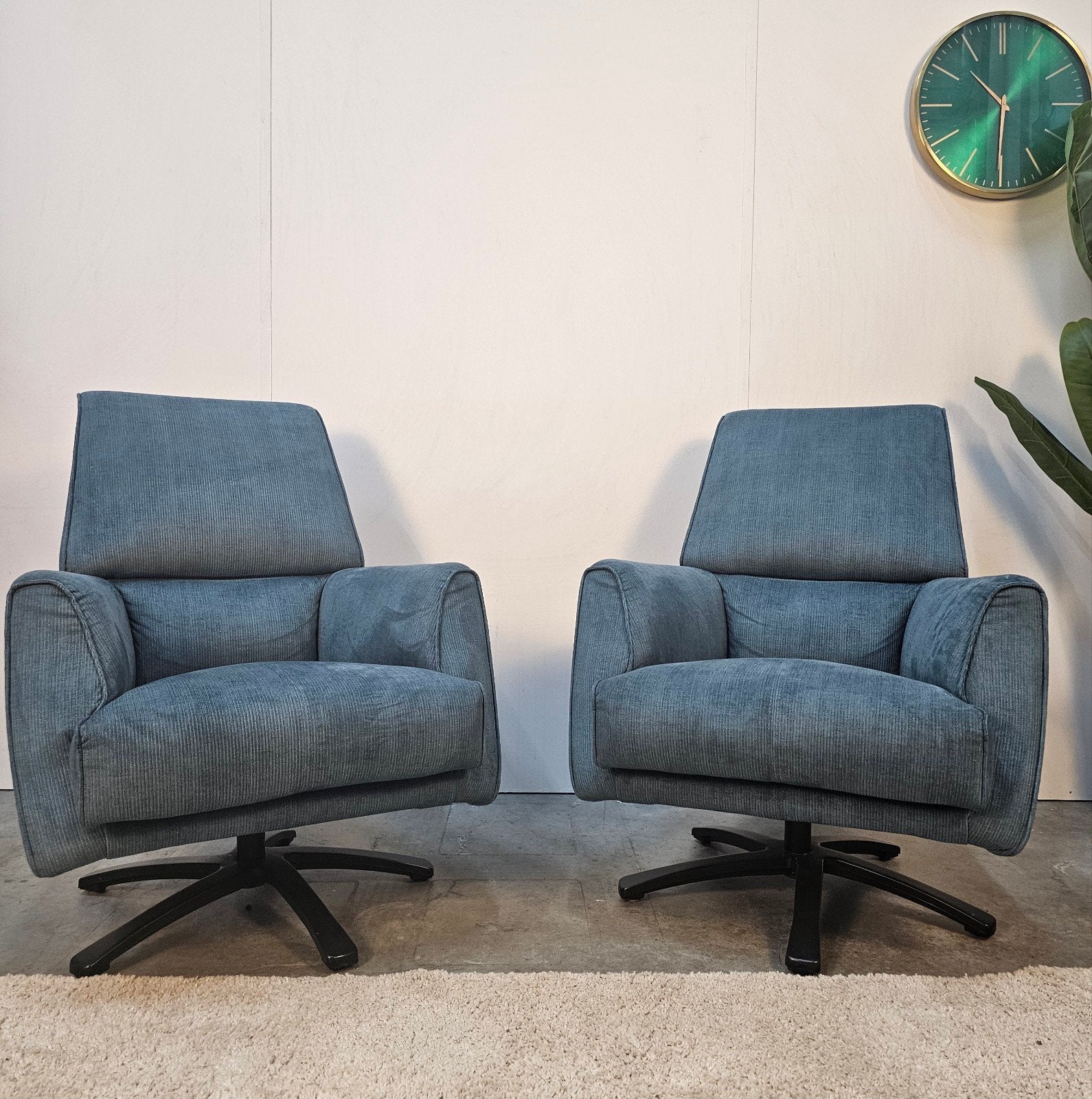 Set Fauteuils Henders & Hazel - Professioneel Greinigd, Ophalen of Verzenden, Tweelingenlaan 106, Stof, Nijhof Brothers Furniture