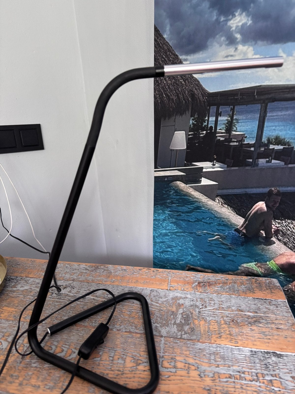 Ikea Hårte LED bureaulamp tafellamp usb aansluiting, Bureaulamp, ., Minimalistisch, Ophalen of Verzenden