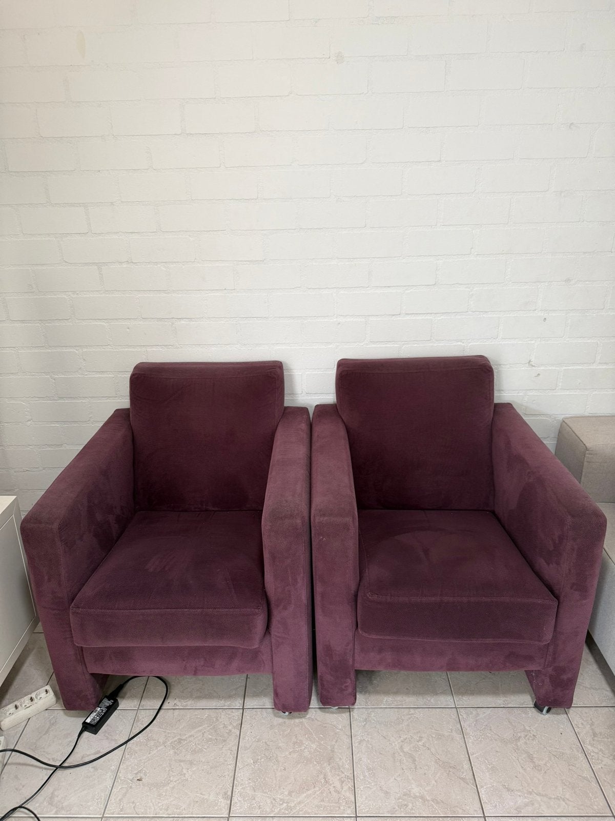 Paarse stoelen, Ophalen, Eenpersoons, 75 tot 100 cm, Zo goed als nieuw