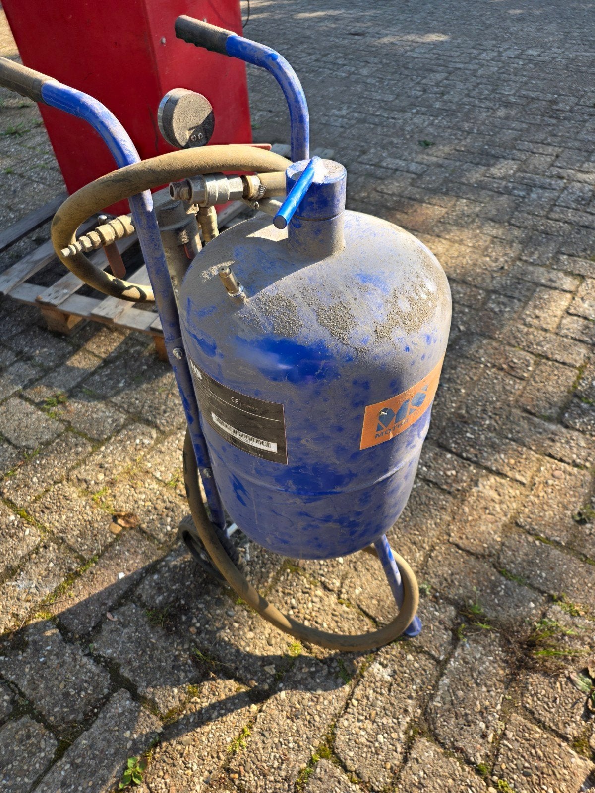 Straalketel 30L, Ophalen