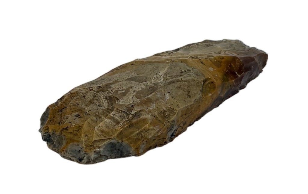 611. Vuurstenen vuistbijl, Paleolithicum – bifaciaal bewerkt, Ophalen of Verzenden, Fossiel
