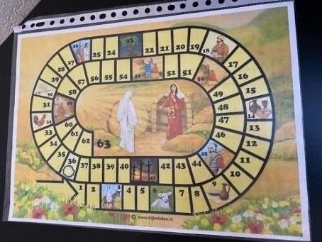 Spel bijbel-ganzebord+met beschrijving bieden, Ophalen of Verzenden, Nieuw