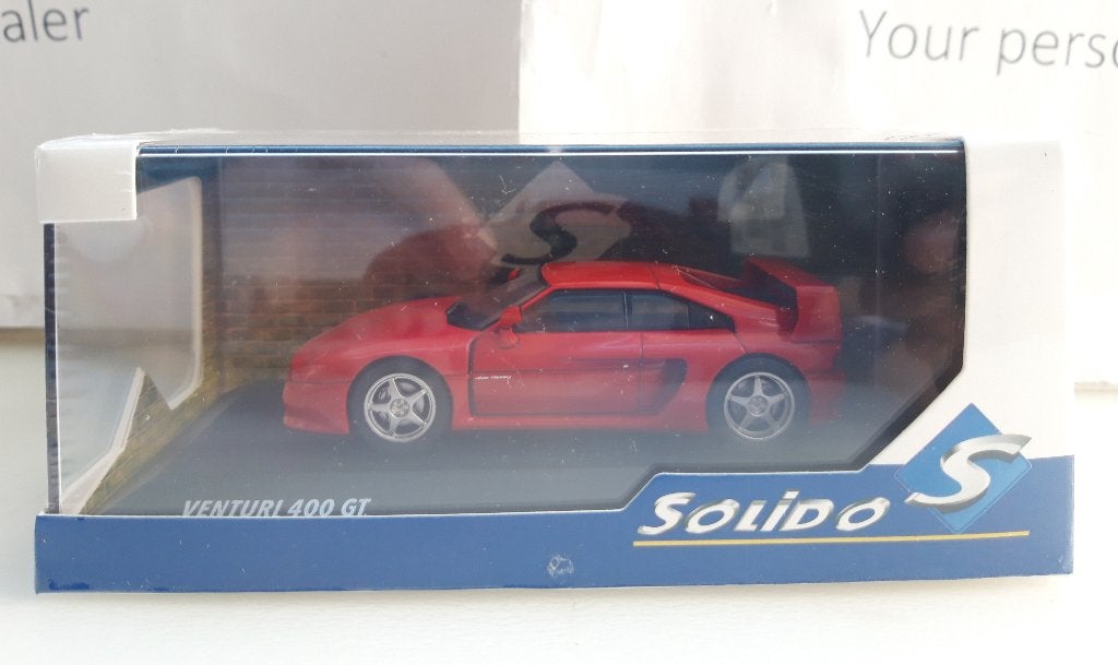 Solido 1:43 Venturi 400 GT 1999 rood nieuw in display doosje, Ophalen of Verzenden, Nieuw, Auto, Solido