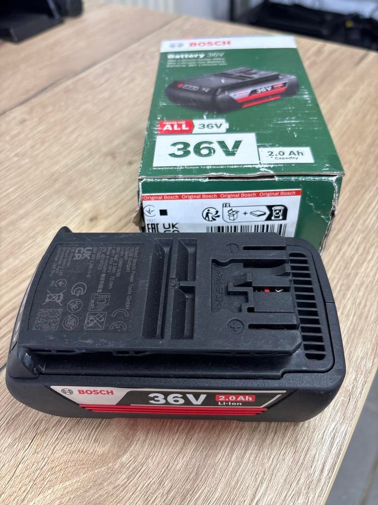 Bosch Accu 36V 2.0 Ah Li-Ion - Nieuw in doos, Ophalen of Verzenden, Nieuw, Overige typen