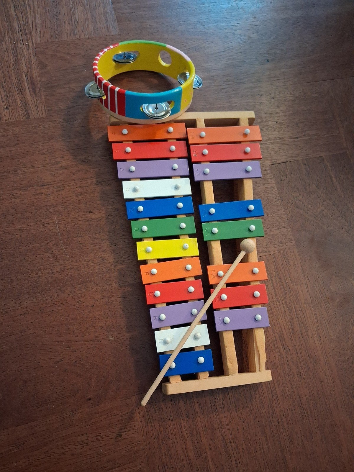 Xylofoon en Tamboerijn - Muziekset voor Kinderen, Ophalen of Verzenden, Zo goed als nieuw