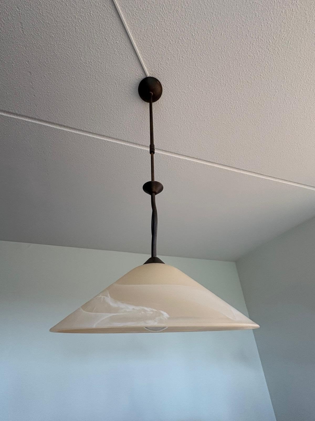 Plafondlamp, Ophalen, Gebruikt, Glas, Minder dan 100 cm