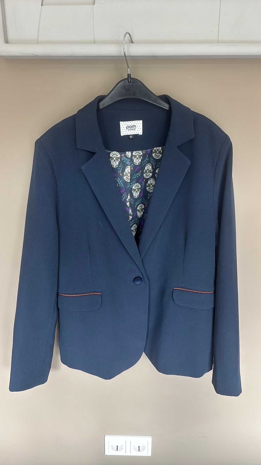 Mooie donkerblauwe pom amsterdam blazer maat 42, Kleding | Dames, Blauw, Maat 42/44 (L), Ophalen of Verzenden, Jasje