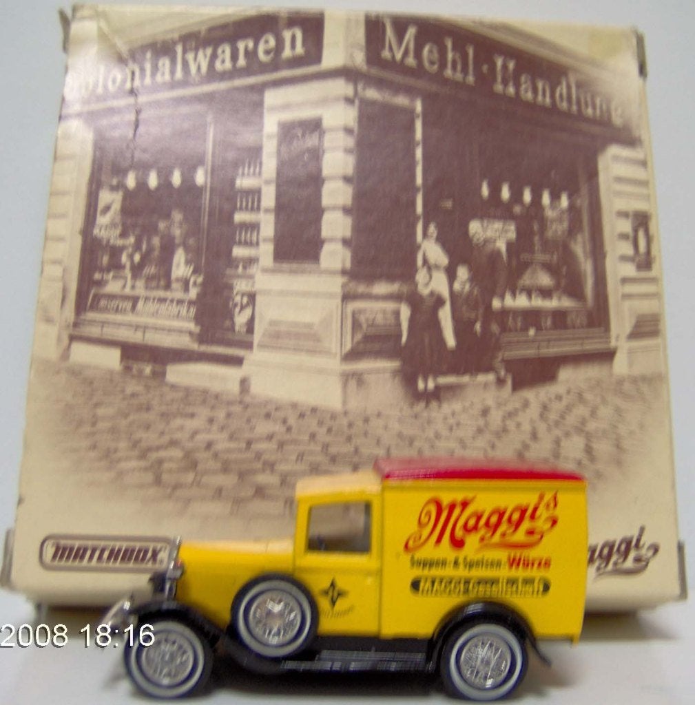 Matchbox 1981 Y22 Ford VAN Model A 1930 Maggi 1:40 auto, Ophalen of Verzenden, Nieuw, Auto, Matchbox