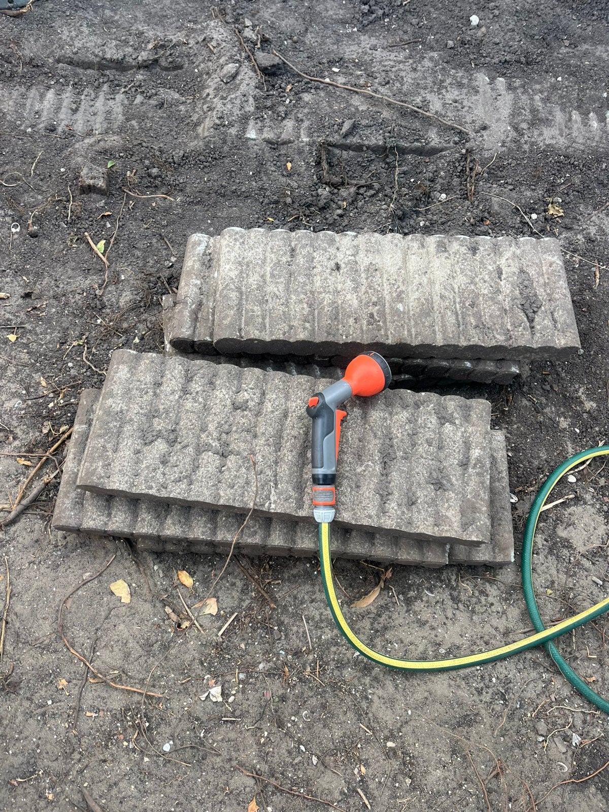 Betonnen borderrand geribbeld, Ophalen, Gebruikt, Beton, Minder dan 100 cm