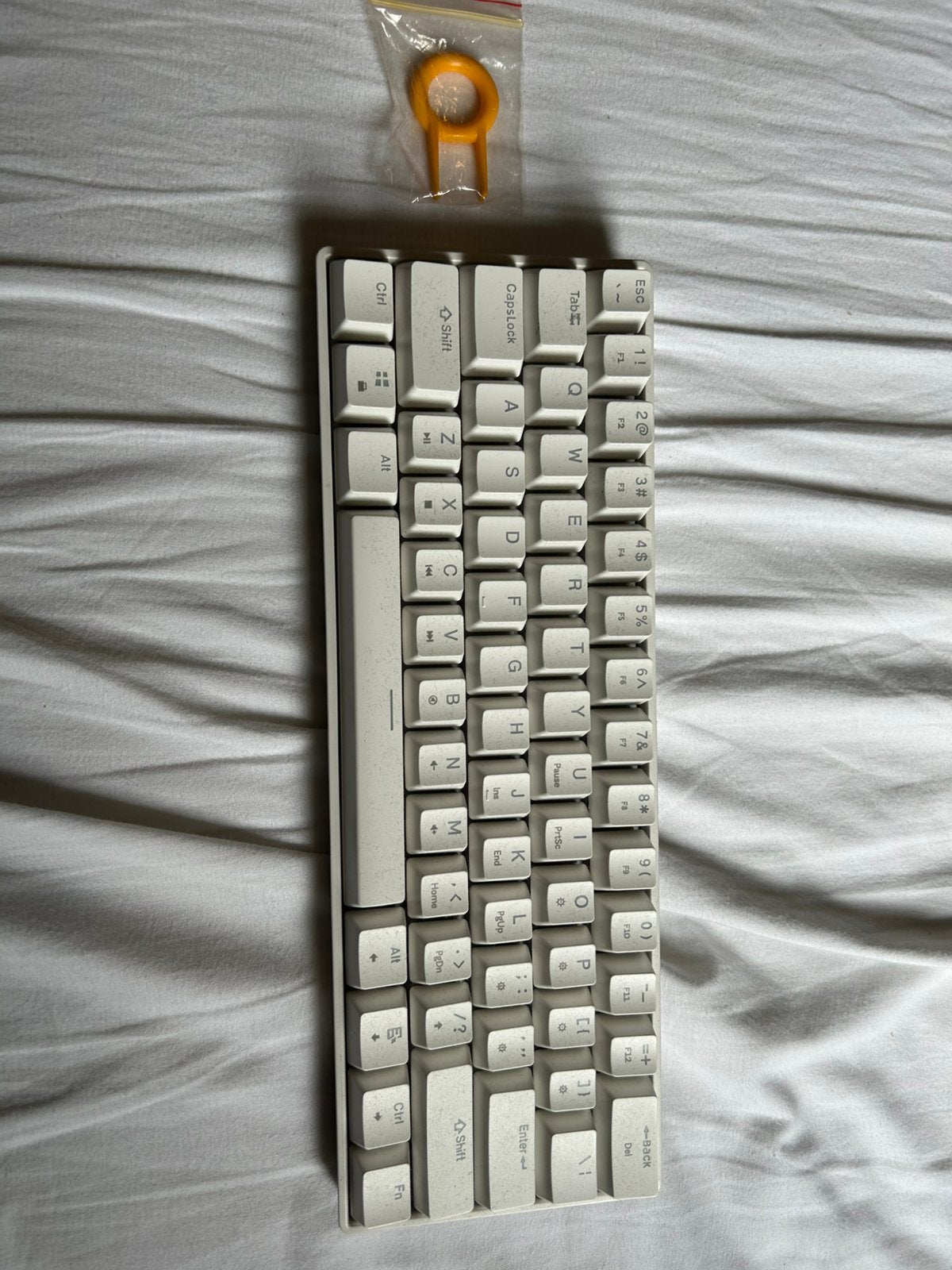 Gaming toetsenbord, wit, Computers en Software, Toetsenborden, Gaming toetsenbord, Ophalen of Verzenden, Zo goed als nieuw, Qwerty