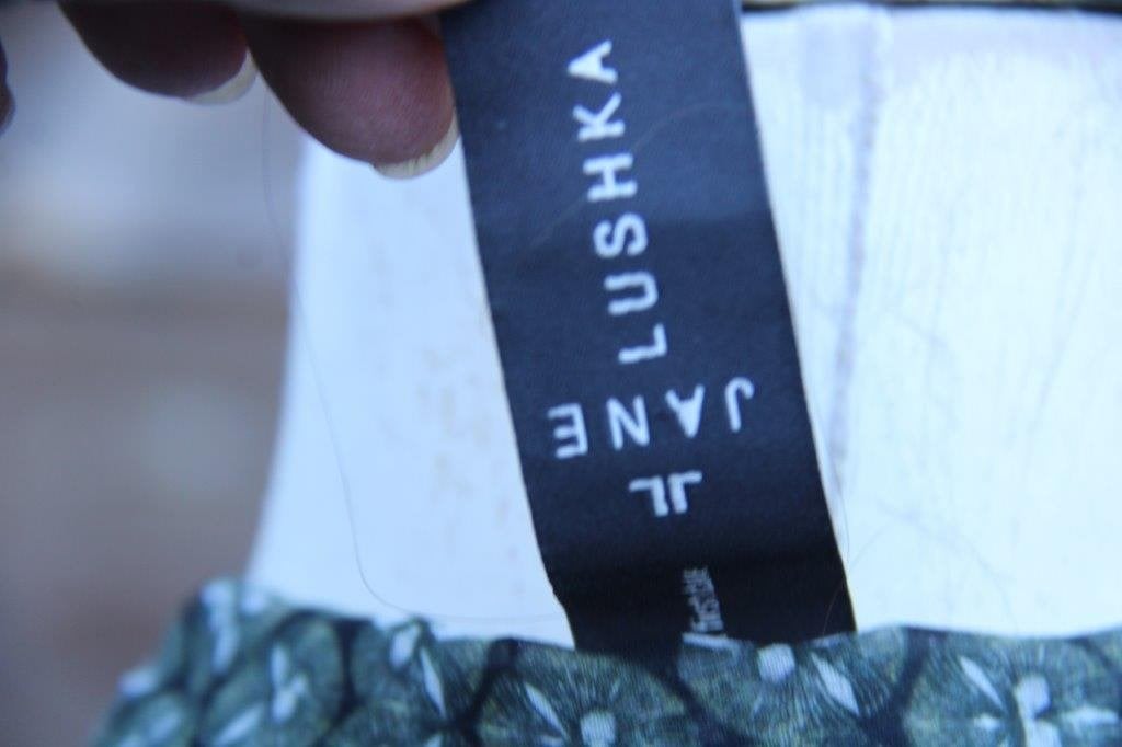 Jurk groen/ zwart Jane Lushka mt M Vaste prijs, Kleding | Dames, Maat 38/40 (M), Ophalen of Verzenden, Zo goed als nieuw, Jane Lushka