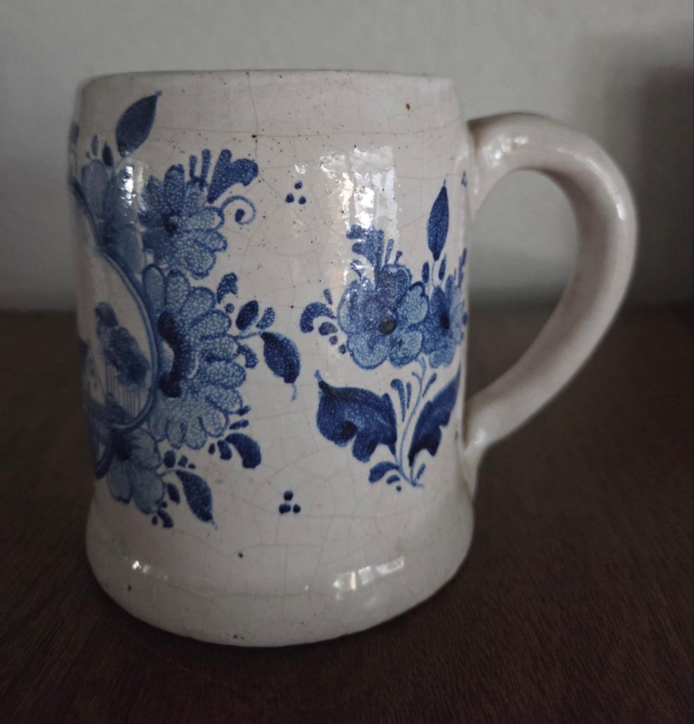 Antieke Potterie Oud Delft bierpul, Antiek en Kunst, Ophalen of Verzenden