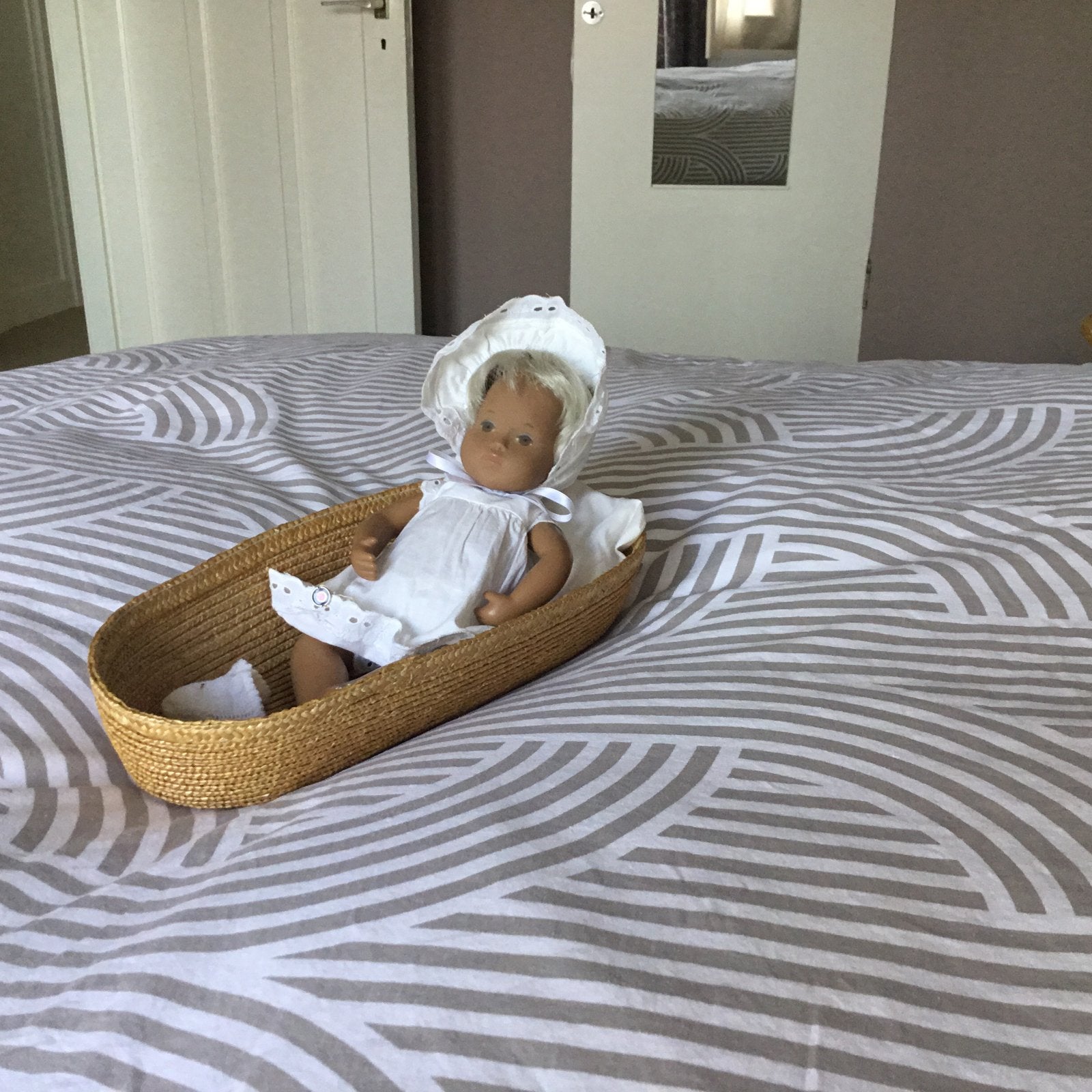 Originele Sasha Baby Pop Blond met Kleding, Verzamelen, Poppen, Ophalen of Verzenden, Gebruikt, Babypop
