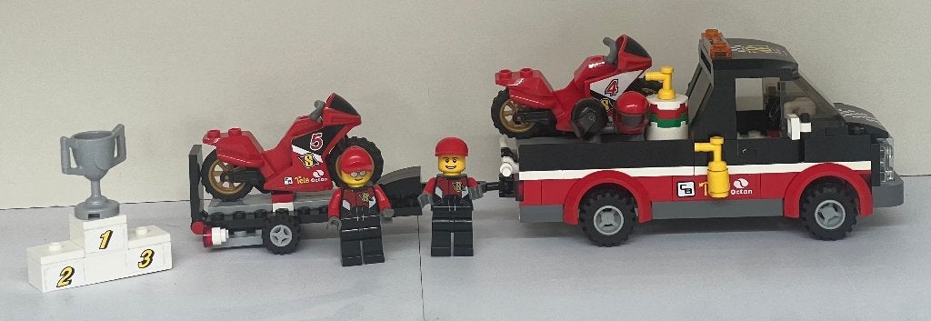 Lego 60084 Racing Bike Transporter, Lego, Ophalen of Verzenden, Compleet, Complete set