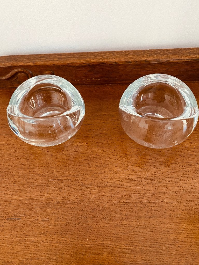 Iittala: twee SILMU kandelaarschalen voor theelichtje, Huis en Inrichting, Waxinelichthouder, Ophalen of Verzenden, 6 cm, Wit
