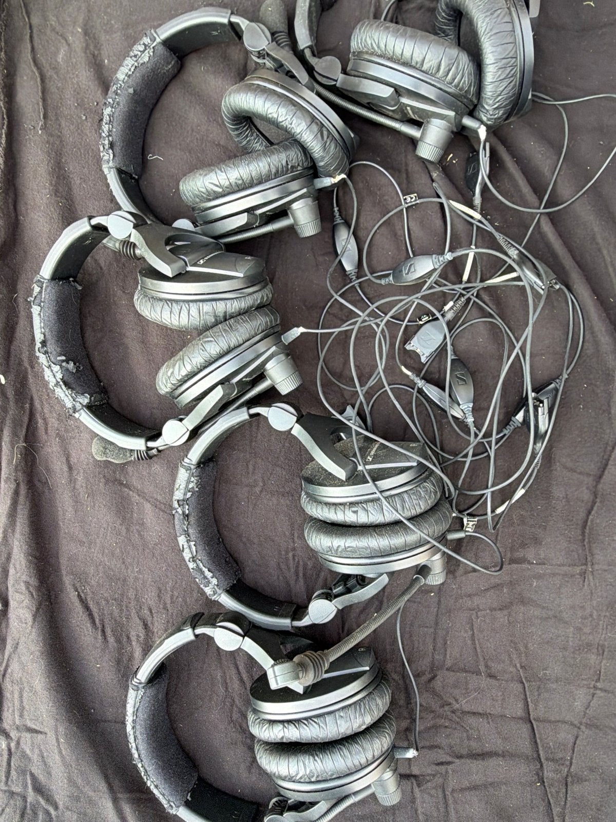 Sennheiser koptelefoons voor onderdelen of reparatie, Audio, Tv en Foto, Sennheiser, Ophalen of Verzenden, Microfoon, Zwart