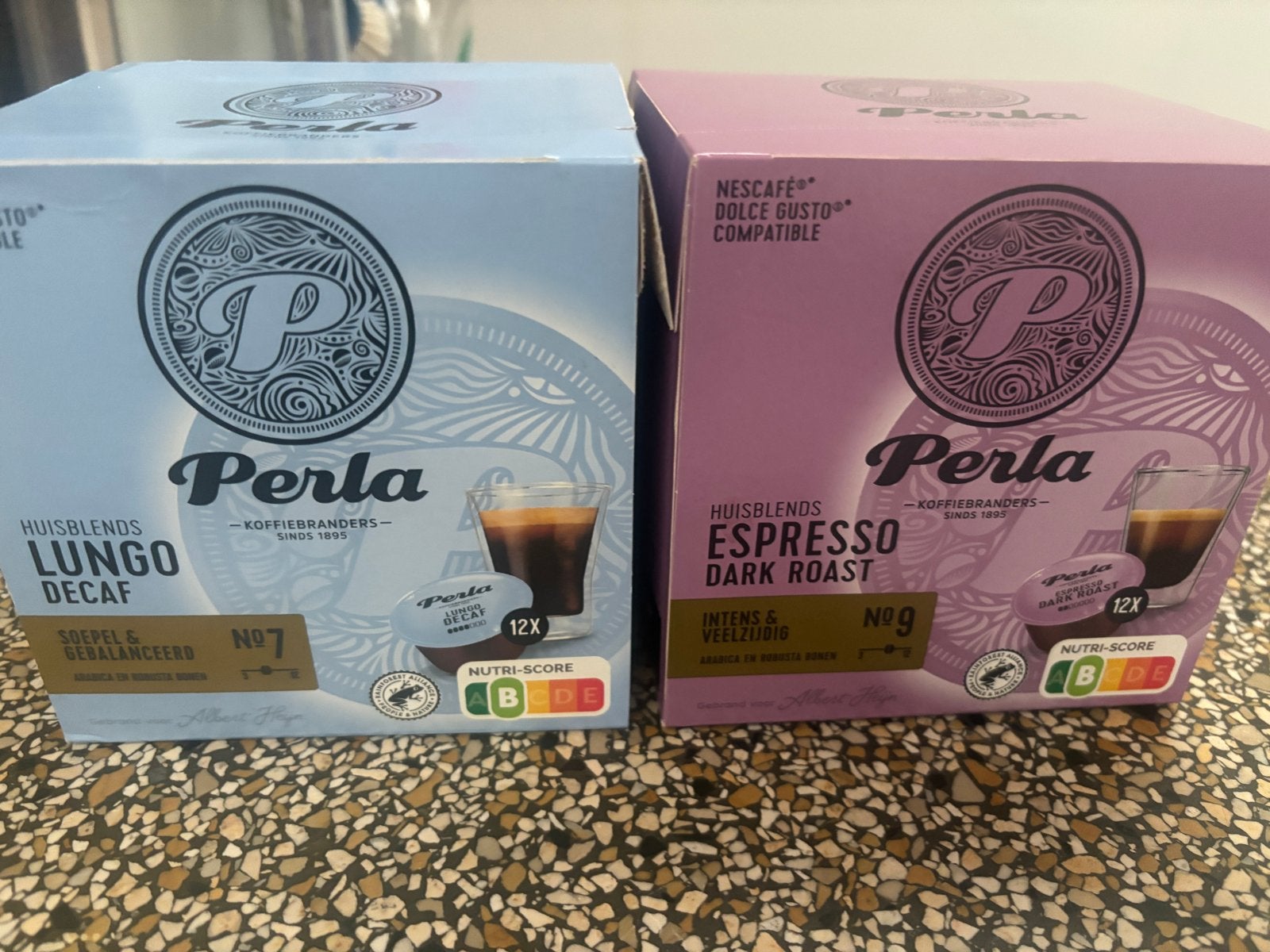 Perla Koffiepads - Lungo Decaf & Espresso Dark Roast (Dolce, Ophalen of Verzenden, Nieuw, Overige modellen, Koffiepads en cups