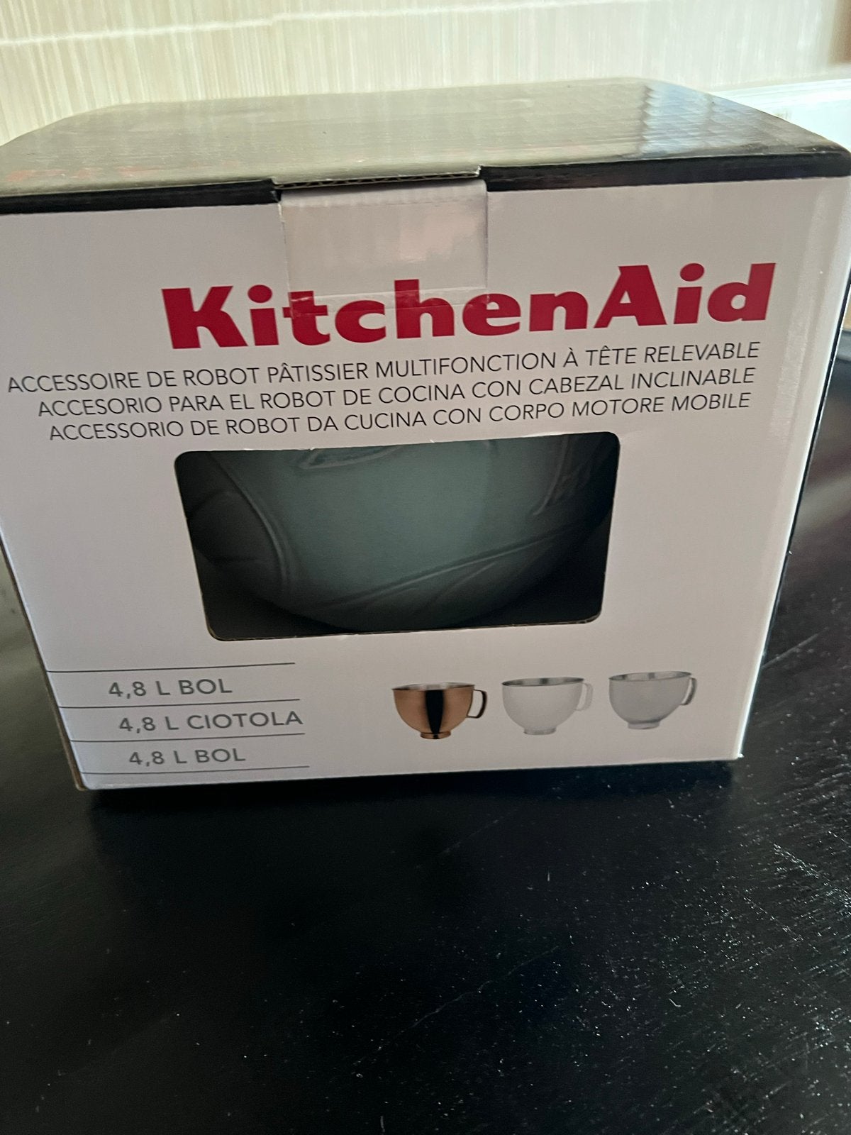 KitchenAid Keramische Mengkom 4,7 L - Spring Leaves, Overige typen, Nieuw, Ophalen of Verzenden, Steen/keramiek